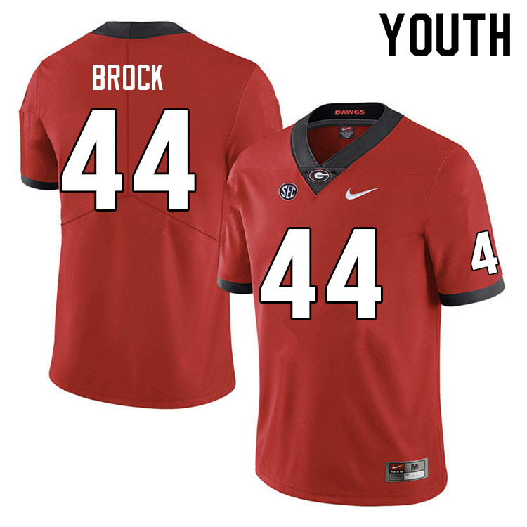 Youth #44 Cade Brock Georgia Bulldogs College Football Jerseys Sale-Red Anniversary